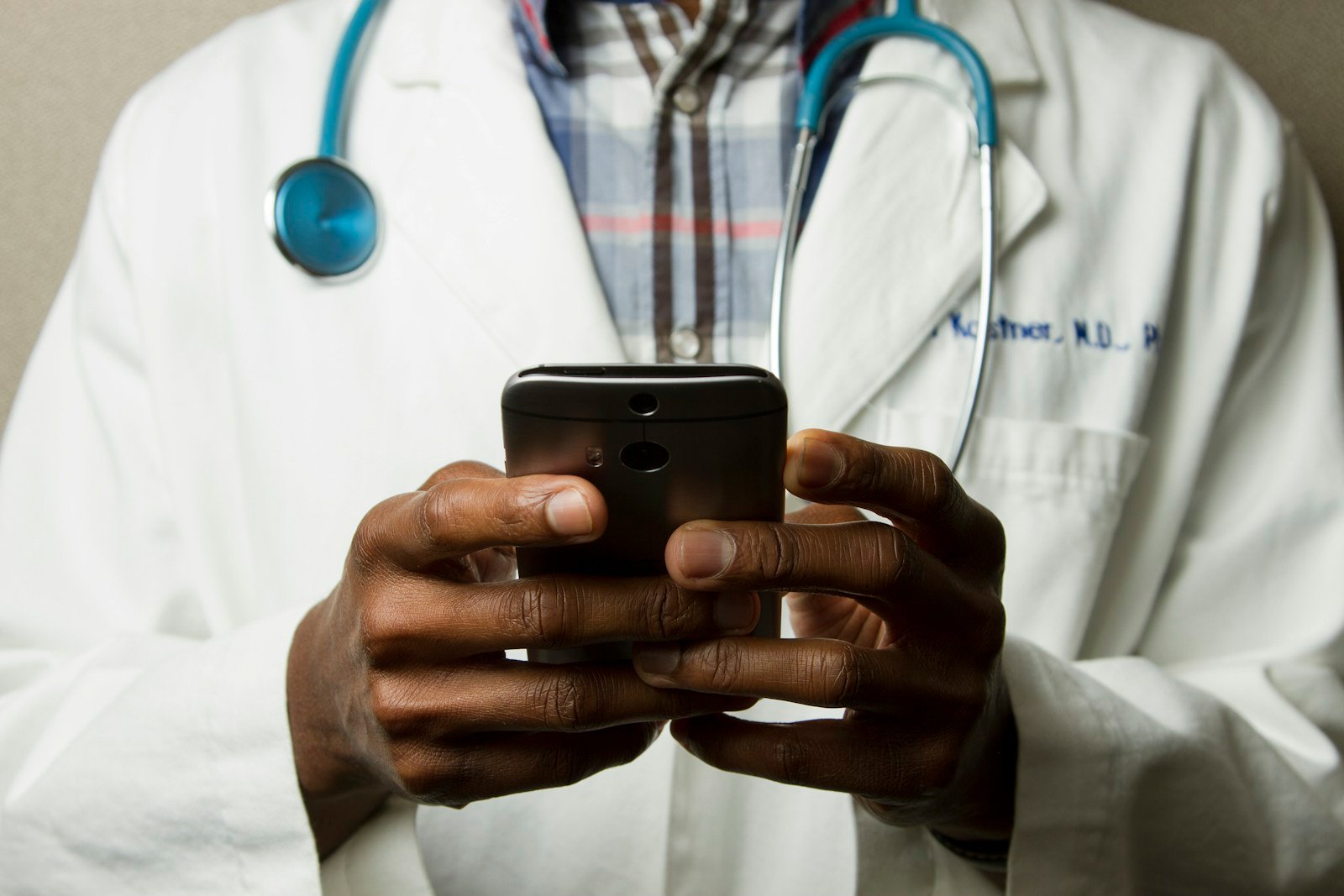 Illustrative healthcare professionals in discussion